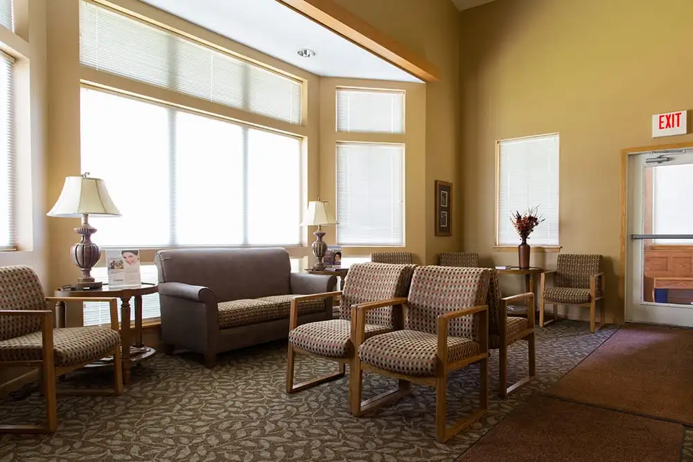 Seating area lobby side view