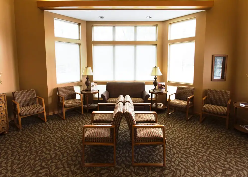 Seating area front view
